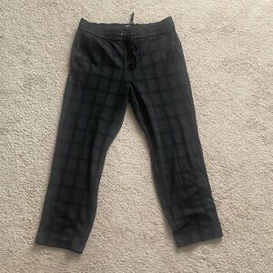 LOFT Women’s Dark Plaid Joggers